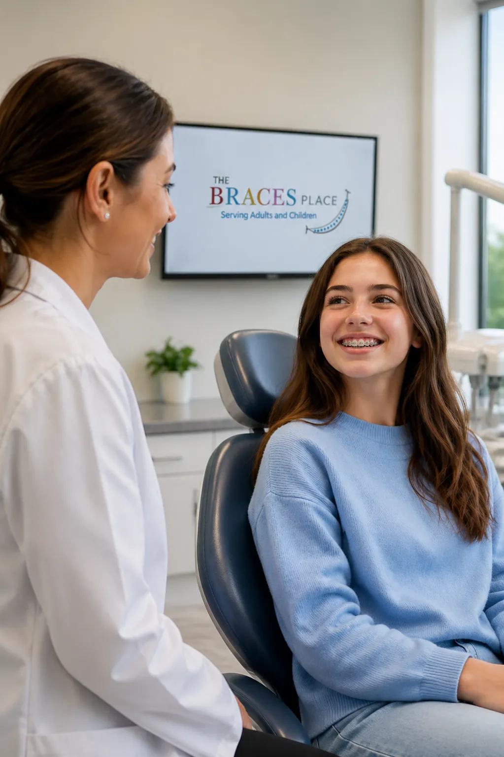 Smiling orthodontic patient at The Braces Place in Framingham